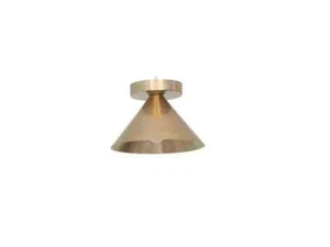 Mid Century Modern Raw Brass 1 Light Shade Ceiling Flush mount Sputnik light - Picture 1 of 3