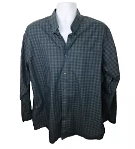 Camisa Eddie Bauer Para Hombres XL Azul/Verde Camisa Abotonada Manga Larga Algodón - Imagen 1 de 9