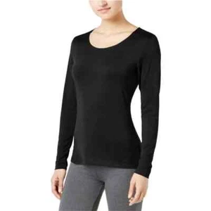 32 Degrees Womens Sz XL Cozy Heat Long Sleeve Scoop Neck Base Layer Top Black - Picture 1 of 5