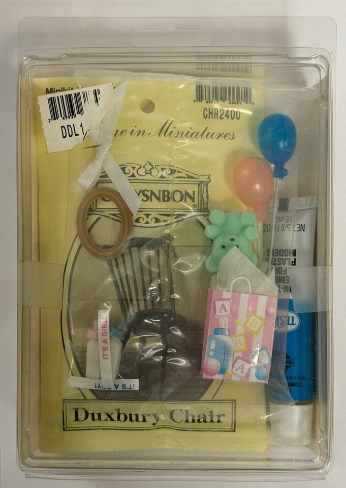 Dollhouse Miniature - Dee's Mini Gifts - Personalized Gift Kit - Baby Theme - Image 1 of 4