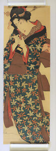 Beauty, hane matsuri original woodblock print ,,Eisen