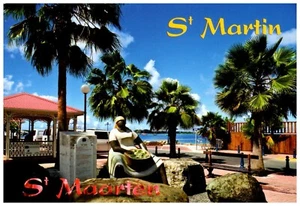 St. Martin French West Indies, St. Maarten Netherlands Antilles Marigot Postcard - Picture 1 of 2