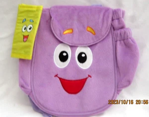 Nickelodeon Purple Dora The Explorer Mr. Face Plush 10" Backpack Tote w/Mr.Map-4 - Picture 1 of 4