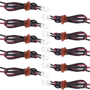 Motorcycle Auto Car Amber LED w/ Inline Resistor 12v Glow Accent Bike Diode 10x - Picture 1 of 4