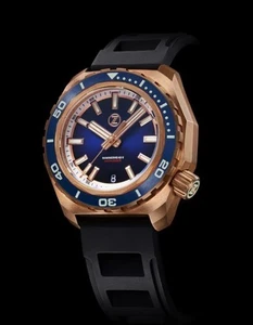 Reloj Zelos BRONCE HAMMERHEAD 2 1000M NH35 Azul Medianoche 44mm NUEVA EXHIBICIÓN TIENDA - Imagen 1 de 7