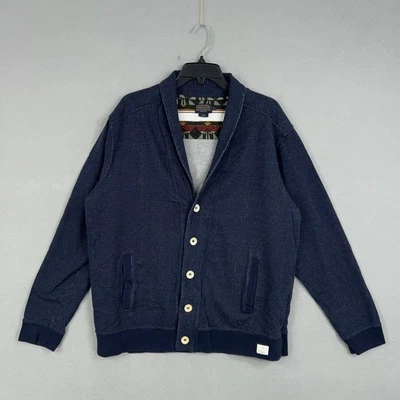 Pendleton Cardigan Sweater Mens Large Blue Shawl Collar Preppy Western Aztec - Image 1 of 4