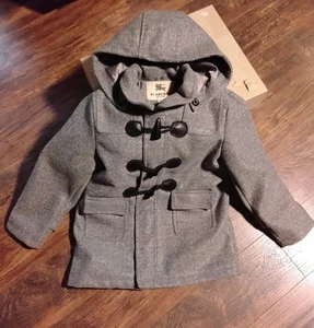 Abrigo de lana BURBERRY. Talla 150 US 10/12Y. INCREÍBLE Estado. - Imagen 1 de 7