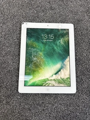 Apple iPad 4 Wi-Fi + Cellular (A1460 Tablet White 16GB Wi-Fi Cracked LCD - Image 1 of 4