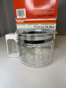 Krups Glasburg T4 Glass Carafe Plus Replacement With White Brand New In Box - Picture 1 of 7