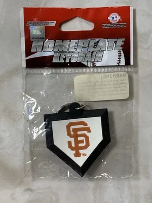 SAN FRANCISCO GIANTS Plastic Homeplate Keychain Key Ring Home Plate 2007 MLB - Image 1 of 4