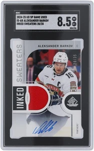 Aleksander Barkov Panthers Signed 2024-25 Upper Deck SP IS-AB 20/35 SGC 8.5 Card - Picture 1 of 2