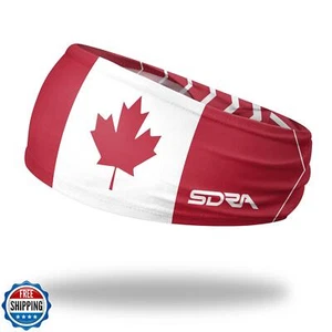 Suddora Country Flag Headbands, Wide Headbands with Canada National Flag, Tap - Picture 1 of 5