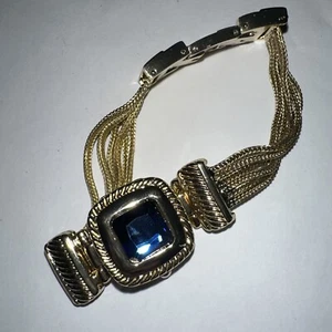 Charter Club Gold Tone Watch With Faux Jewel Cover - Picture 1 of 6