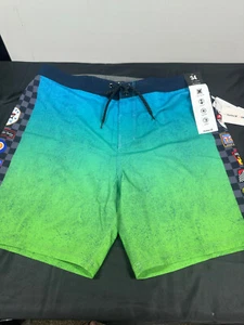 Hurley Phantom Mens Board Shorts Size 36 Eco Nascar Finish Line Swimming Trunks - Picture 1 of 6