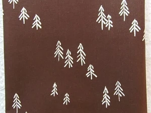 SELTEN OOP Quilter's Showcase BRAUN & WEISS SKIZZIERT WALDBÄUME * 100 % Baumwolle FQ  - Bild 1 von 2