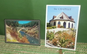 Lotto cartoline ID Idaho Scenic Bridge Payette River Route 55 Ste Chapelle inutilizzate - Foto 1 di 2