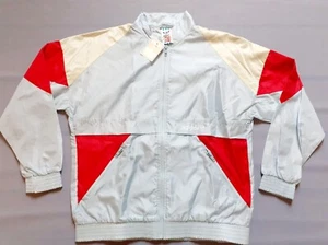Vintage 90s ADIDAS Glanz Nylon Hip Hop Windbreaker Jacke Blouson D40 Deadstock - Bild 1 von 8