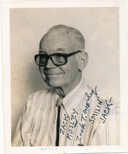 Zack Mosley- Vintage Signed Photo (Comic Strip "The Adventures of Smilin Jack"