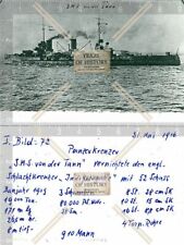 Foto S.M.S von der Tann vernichtet englischen Schlachtkreuzer Kriegsschiff SMS