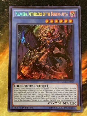 Malacoda Netherlord of The Burning Abyss SECE-EN085 Secret 1st Ed Mint Yugioh! - Image 1 of 4