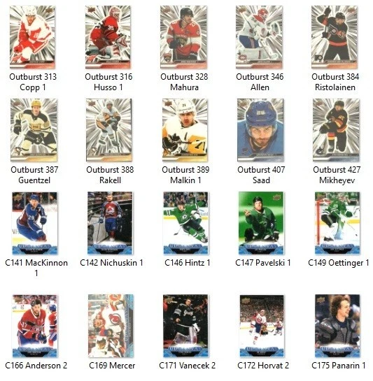 2023-24 Upper Deck Series 2 Outburst and Canvas - Pick you card - Image 1 of 1