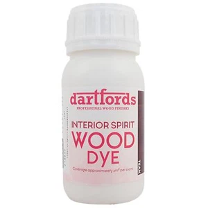 Botella de 230 ml de tinte para madera interior a base de espíritu de teca Dartfords - Imagen 1 de 4