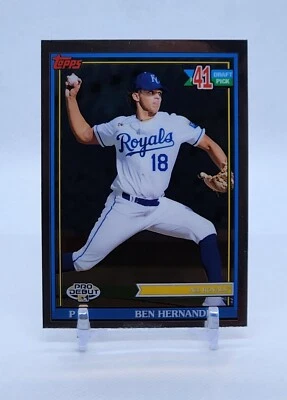 2021 Topps Pro Debut Chrome Parallel BEN HERNANDEZ ROYALS #PDC-178 - Image 1 of 2
