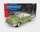 1:18 AUTOWORLD Chevrolet Bel Air Cabriolet Open 1957 Green Met AW306-06
