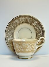 Vintage Franciscan Masterpiece China Renaissance Gold Teacup and Saucer - USA