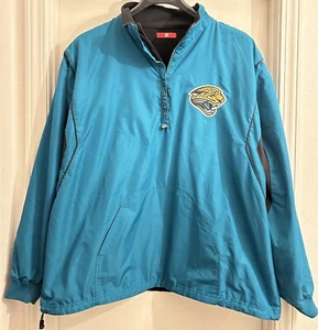 NFL Jacksonville Jaguars Football Reversible Jacket Vintage Y2K Old Retail SZ XL - Picture 1 of 7