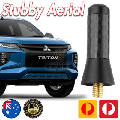 Antenna Aerial Bee Sting for Mitsubishi Triton Pajero Sport Black CarbonFiber - image 1 of 4
