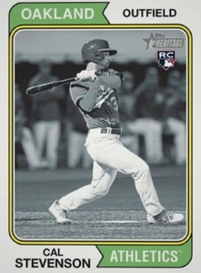 [DIGITAL] Topps Bunt - Cal Stevenson - Heritage 23 S1 - Black & White - Picture 1 of 1