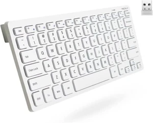 Macally Small Wireless Keyboard Compact Keyboard | Mini Keyboard Slim and Quiet - Picture 1 of 9