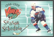 1998-99 Detroit Vipers IHL Hockey Schedule !!! Clark
