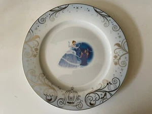 New (2) Zrike DISNEY CINDERELLA 10” Dinner Plate Bundle Princess Cute Ships FREE - Picture 1 of 5