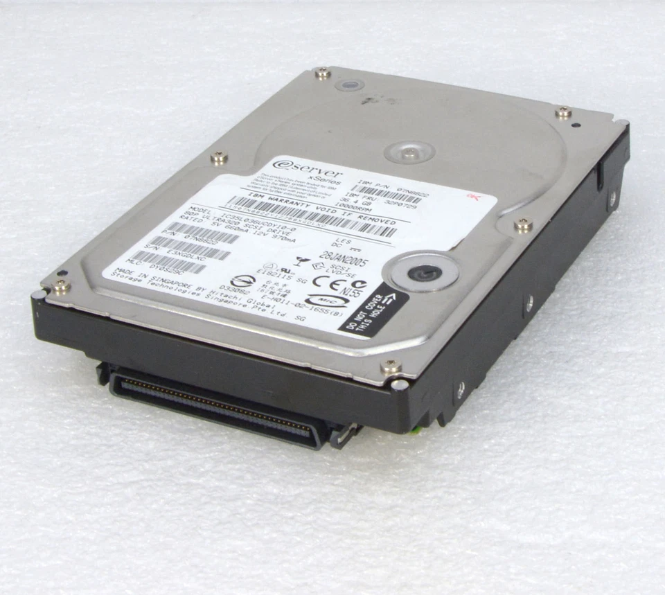 36.4GB 3.5" 8.89cm HDD Hard Drive IBM IC35L036UDCY10-0 Ultra 320 SCSI SCA2 #O203 - Image 1 of 1