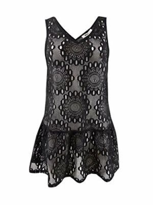 Precio de venta sugerido por el fabricante $28 Vestido Miken de encaje cintura caída negro talla XS Foto 1 de 2