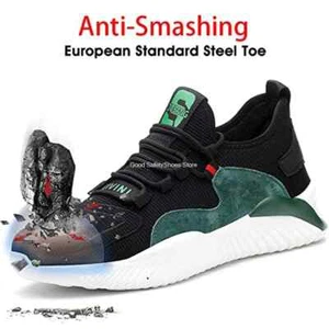 Men's Work Steel Toe Safety Boots Outdoor Anti-smash Anti-puncture Sport Shoes - Picture 1 of 32