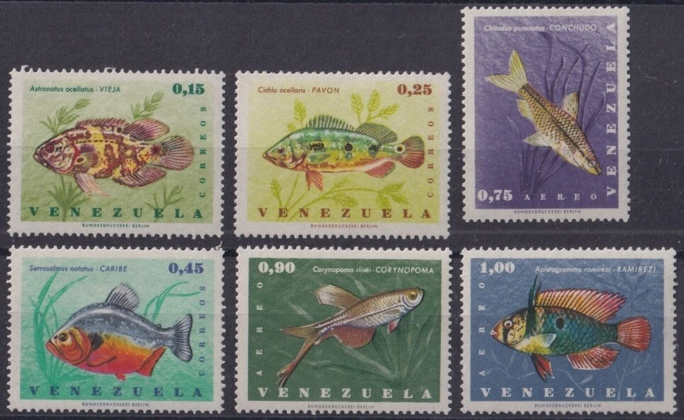 F-EX34374 VENEZUELA MNH 1966 MARINE REEF WILDLIFE FISH PECES - Image 1 of 1