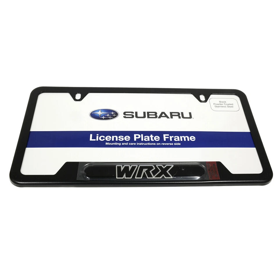 NEW OEM Subaru 2008-14 Impreza 2018-24 WRX Black License Plate Frame SOA342L125 - Image 1 of 4
