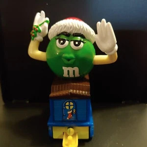 2002 M&M Weihnachten Urlaub Zug Serie 1 Auto 1 grüne Mistel Zehe 3,5 Zoll hoch - Bild 1 von 5