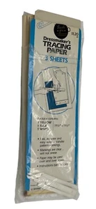 Dressmakers Tracing Paper Sheets Yellow Blue White Draft Sewing Pattern Tailor - Bild 1 von 3