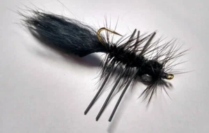 Murray's Roadkill Nymph - Black - Sz 6&8 - 2 pack - Fly Fishing Streamer - Picture 1 of 2
