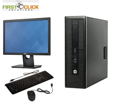 WINDOWS 11 CHEAP FAST DELL/HP DUALCORE /i3 / i5 DESKTOP BUNDLE PC COMPUTER - Image 1 of 4