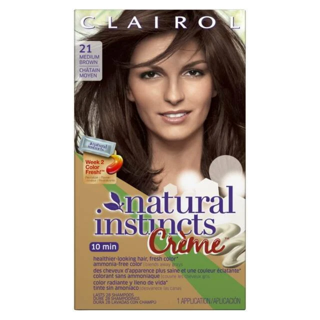 Clairol Natural Instincts Hair Color Cream - Chocolate Creme/Medium Brown (21)