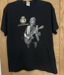 Justin Hayward T Shirt Gildan Tag Size Large Vgc Moody Blues - Picture 1 of 5