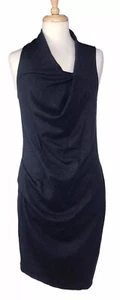 Helmut Lang 100% Wool Sleeveless Halter Dress Size Large Charcoal Gray - Picture 1 of 14