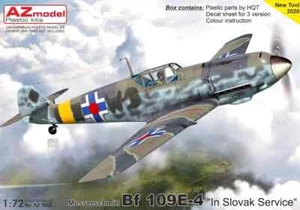 1/72 WW2 Fighter : Messerschmitt Bf-109E-4  [Slovakia]#7662 :AZ MODELS - Picture 1 of 2