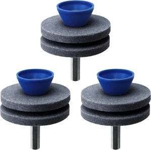 3 Packs Lawn Mower Blade Sharpener, Universal Wear Resistant Double Layer Cor... - Picture 1 of 7