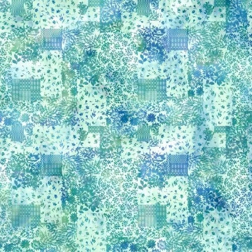 Telas Ethereal By In The Beginning - Retazos verde azulado 5JYT-2 Foto 1 de 1